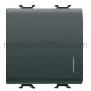 GEWGW12917 PULSANTE EL.2MOD LOCALIZ.LUM.NERO