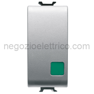 GEWGW14139 PULSANTE 1M 1P NA+NC 16A MARCIA TITANIO