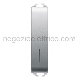 GEWGW14162 PULSANTE 1/2M 1P NA 10A ILL.LOC.TITANIO
