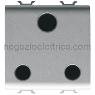 GEWGW14297 PRESA 2M 2P+T 15A ST.INGLESE TITANIO