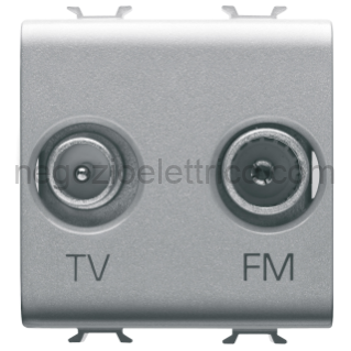 GEWGW14381 PRESA TV+FM 2M TITANIO