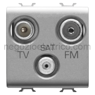 GEWGW14382 PRESA TV+FM+SAT 2M TITANIO