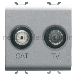GEWGW14383 PRESA TV+SAT 2M TITANIO