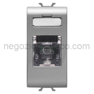 GEWGW14401 CONNETTORE TELEFONICO RJ11 1M TITANIO