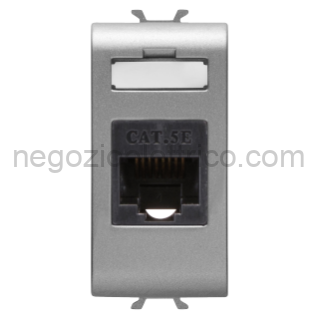 GEWGW14421 CONNETTORE RJ45 1M CAT.5E UTP TITANIO