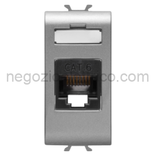 GEWGW14423 CONNETTORE RJ45 1M CAT.6 UTP TITANIO