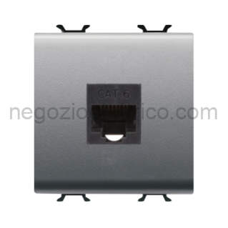 GEWGW14435 CONNETTORE RJ45 2M CAT.6 UTP TITANIO