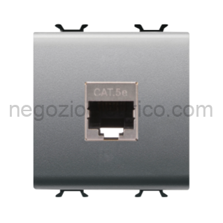 GEWGW14436 CONNETTORE RJ45 2M CAT.5E FTP TITANIO