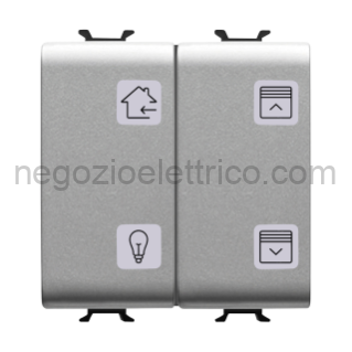 GEWGW14757 PULSANTIERA 4 CANALI EASY - TITANIO