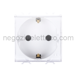 GEWGW10242 PRESA 2M 2P+T 16A ST.TED. CON COPERCHIO