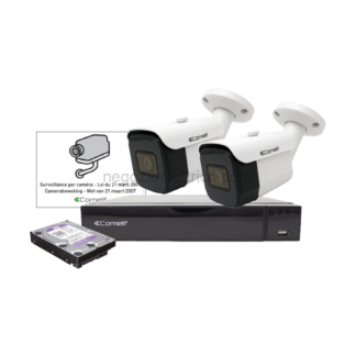 COEIPBKIT04S02PA/BEKIT IP 1xIPNVR004S05PASL 2xIPBCAMS02FA+ACC