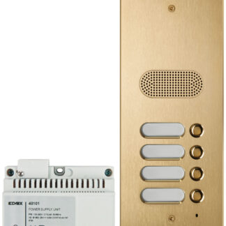 VIWK41604 Kit Patavium 2F+ audio 4 pulsanti ottone