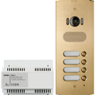 VIWK41624 Kit Patavium 2F+ A/V 4 pulsanti ottone