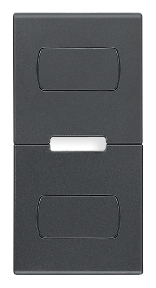 VIWR20531.S0 Tasto 1M pers. pulsanti bascul. grigio