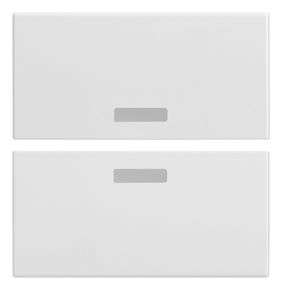 VIWR20842.B Due mezzi tasti 2M neutri bianco