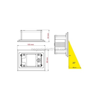 SIC5941670 Segnapasso led 4W 230V in vetro temperato IP65 - immagine 4