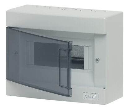VIWV50408 Centralino parete 8M IP40 +PT grigio