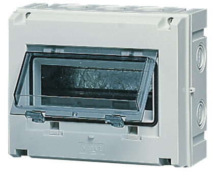 VIWV51008 Centralino parete 8M IP55 +PT grigio
